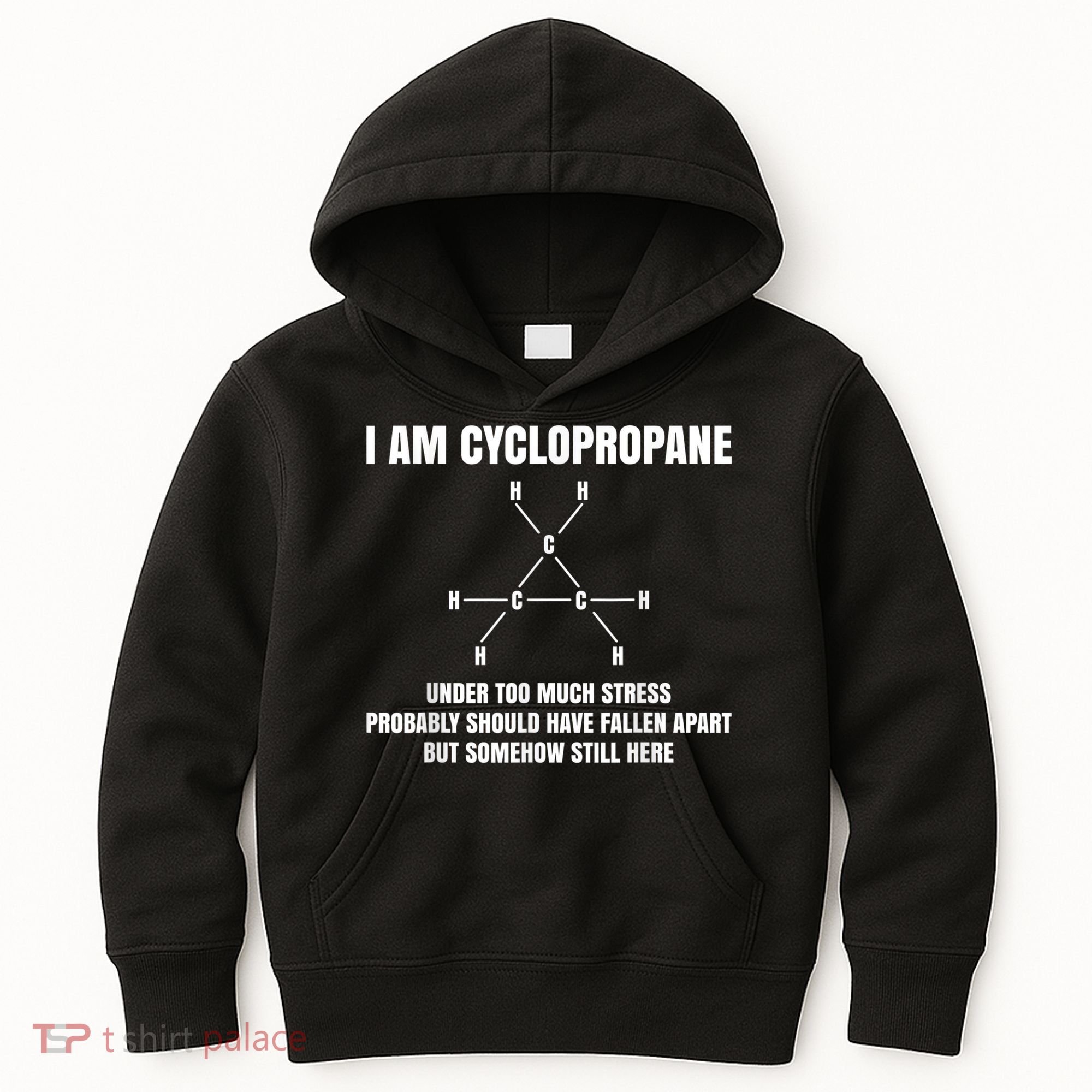 Organic Chemistry Nerd Cyclopropane Stress Joke Kids Hoodie