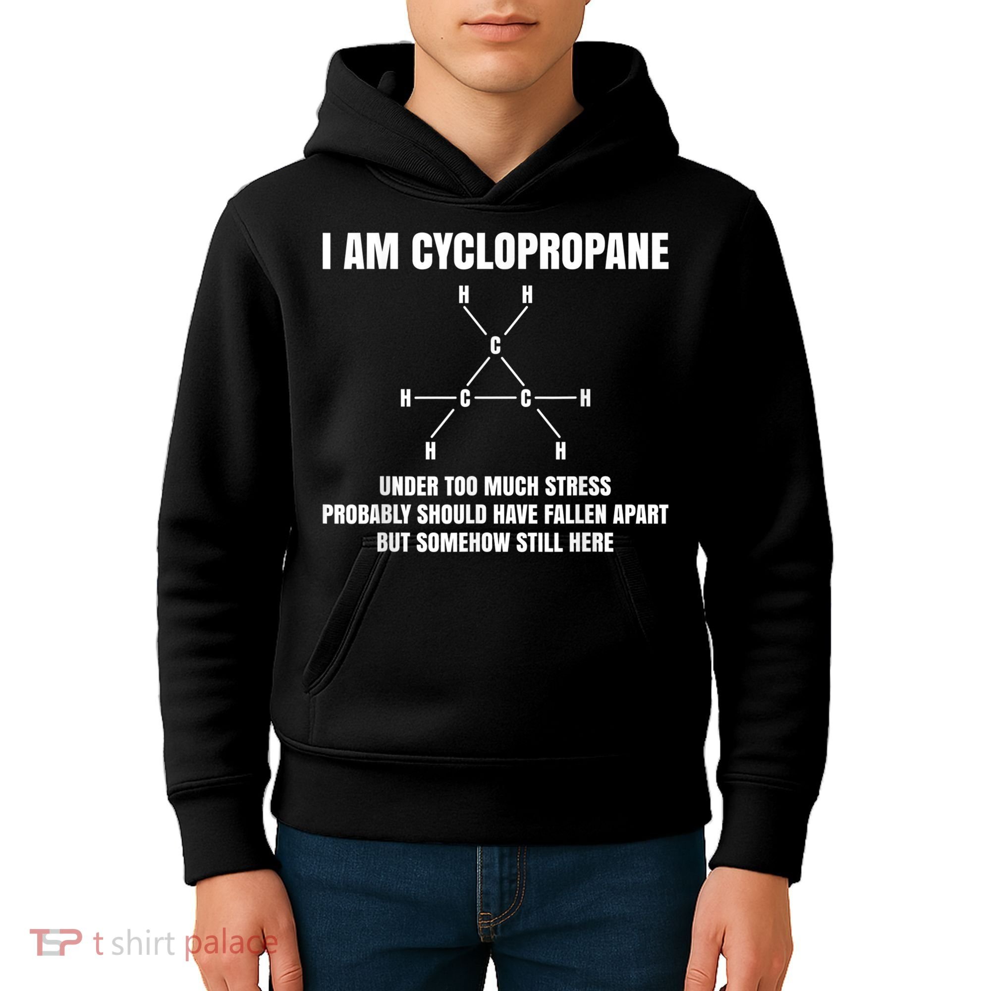 Organic Chemistry Nerd Cyclopropane Stress Joke Kids Hoodie