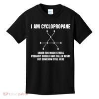 Organic Chemistry Nerd Cyclopropane Stress Joke Kids T-Shirt thumb 0