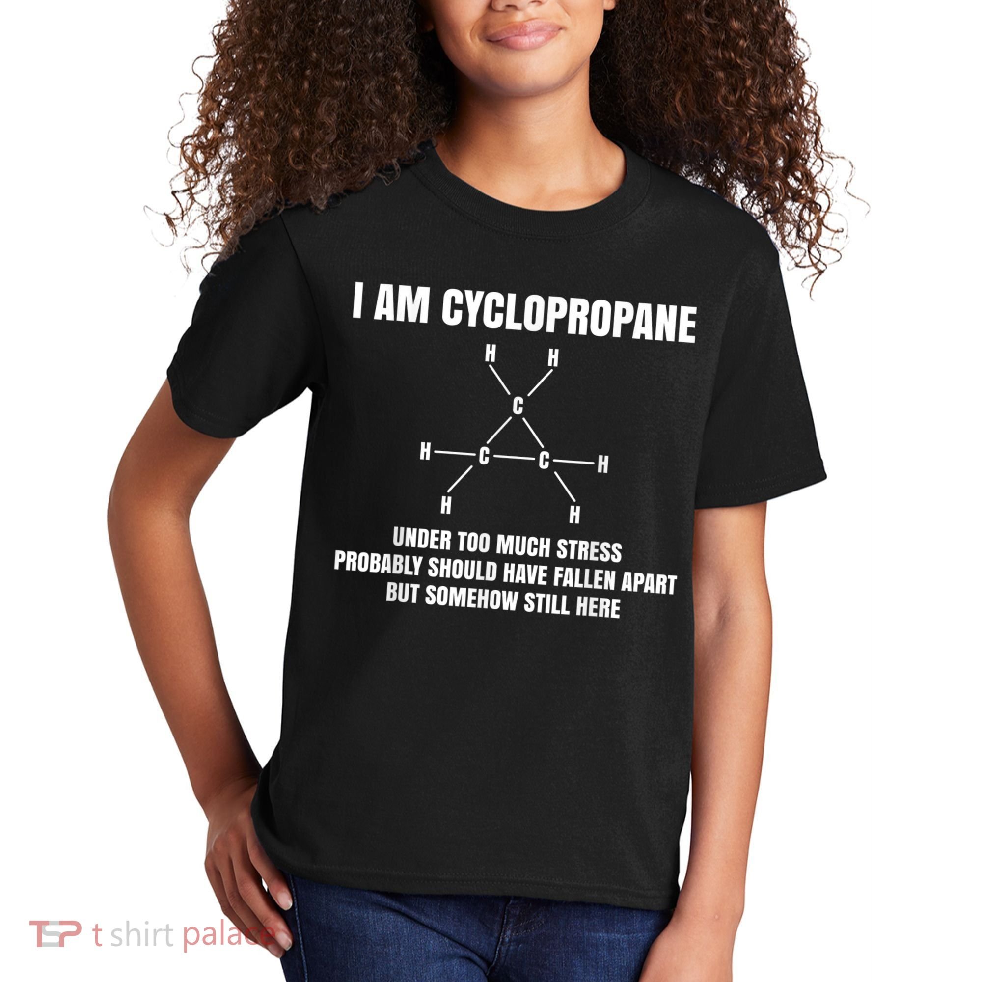 Organic Chemistry Nerd Cyclopropane Stress Joke Kids T-Shirt