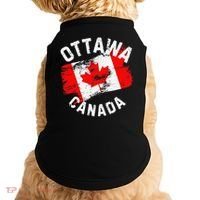 Ottawa Canada Ontario Canadian Maple Leaf Flag Doggie Tank thumb 0