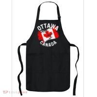 Ottawa Canada Ontario Canadian Maple Leaf Flag Apron thumb 0