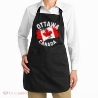 Ottawa Canada Ontario Canadian Maple Leaf Flag Apron thumb 2