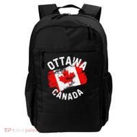 Ottawa Canada Ontario Canadian Maple Leaf Flag Backpack thumb 0