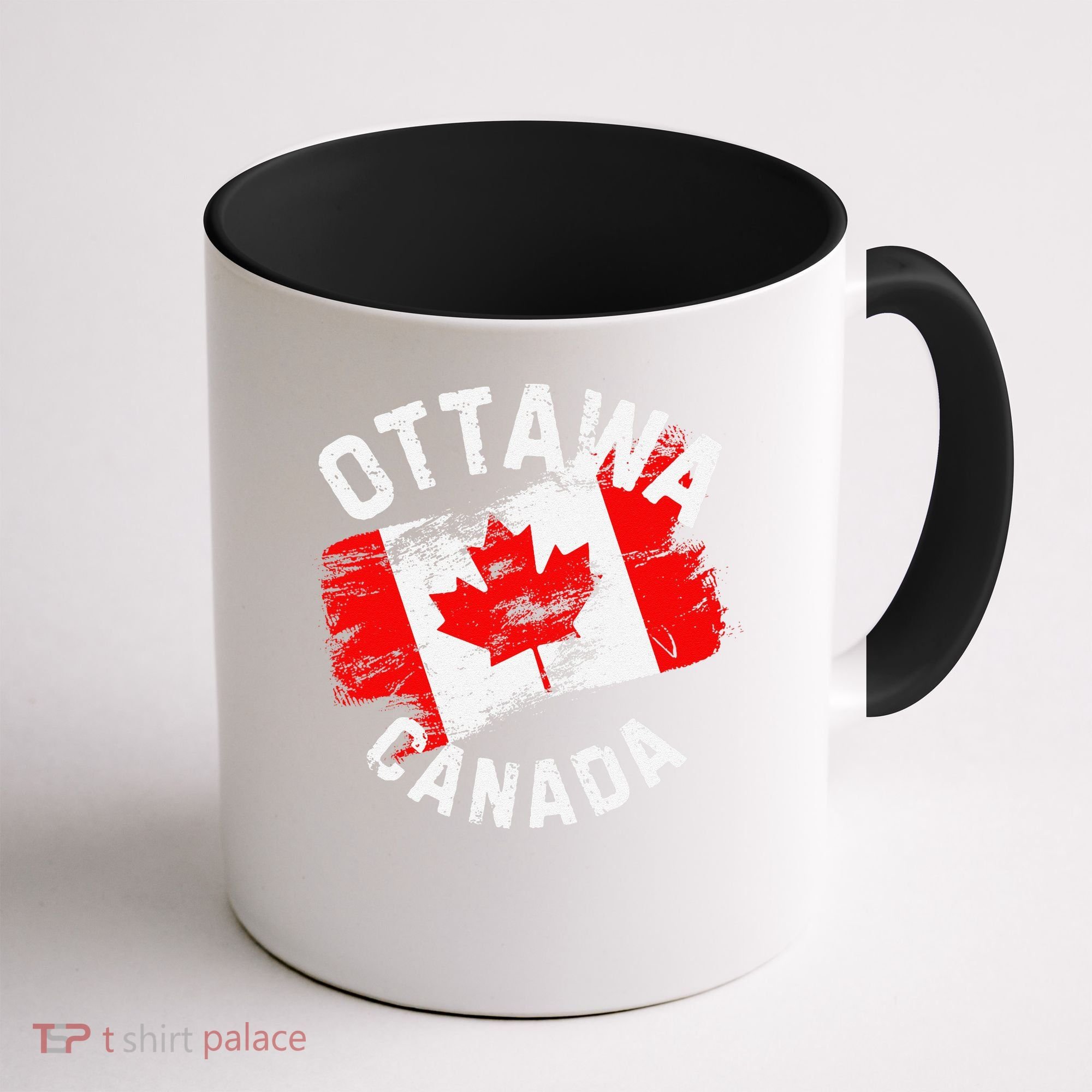 Ottawa Canada Ontario Canadian Maple Leaf Flag Coffee Mug