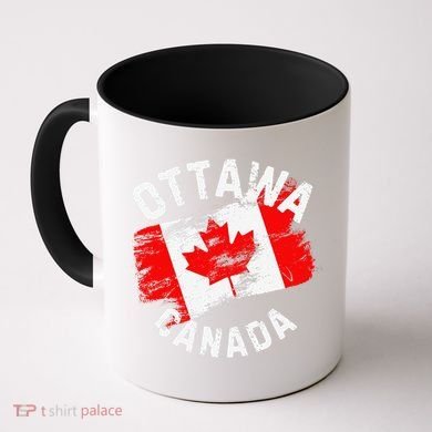 Ottawa Canada Ontario Canadian Maple Leaf Flag Coffee Mug