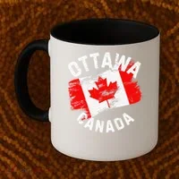 Ottawa Canada Ontario Canadian Maple Leaf Flag Coffee Mug thumb 2