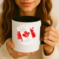 Ottawa Canada Ontario Canadian Maple Leaf Flag Coffee Mug thumb 3