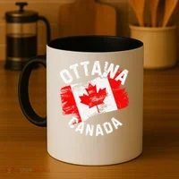 Ottawa Canada Ontario Canadian Maple Leaf Flag Coffee Mug thumb 4