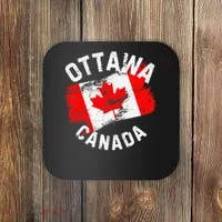 Ottawa Canada Ontario Canadian Maple Leaf Flag Coaster thumb 0