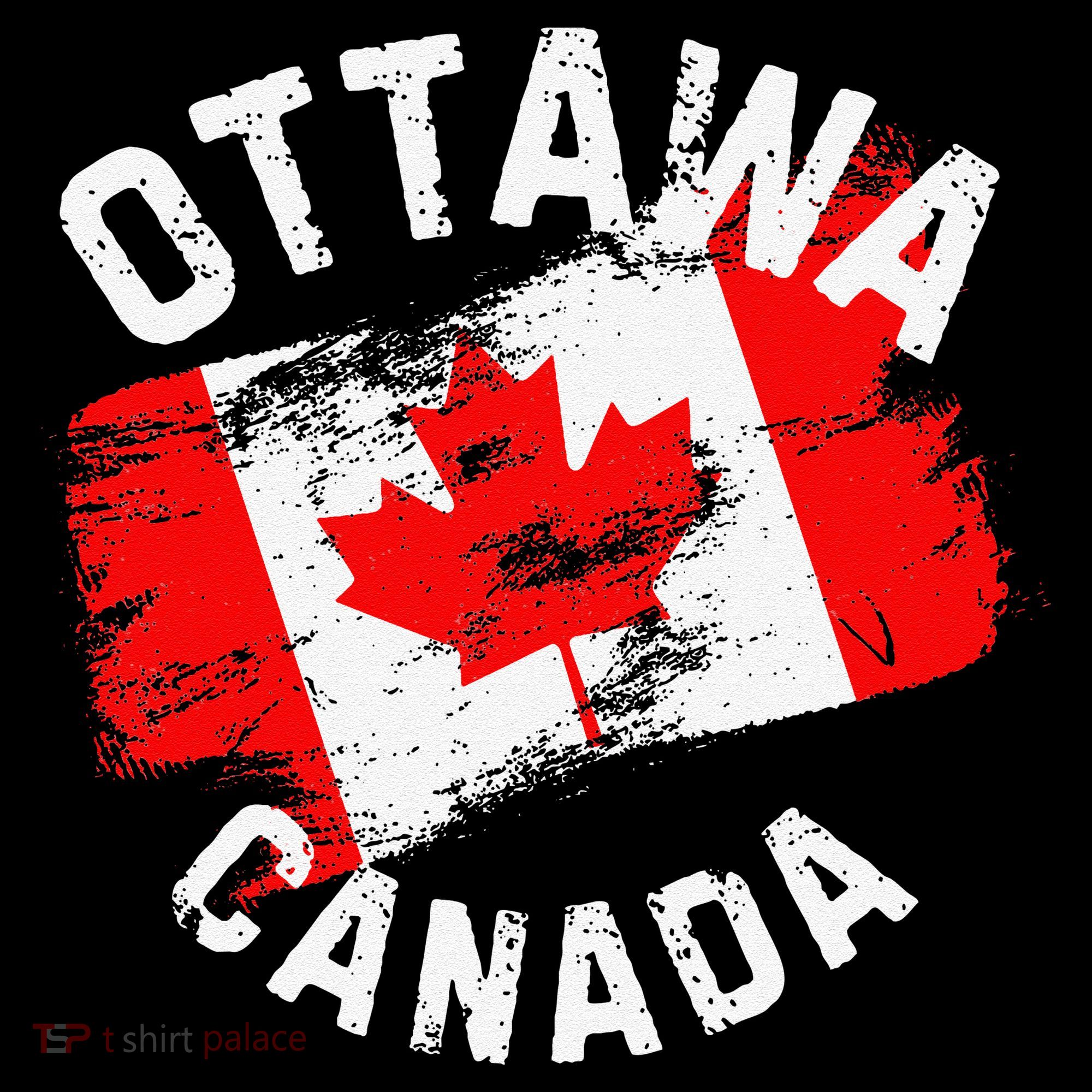 Ottawa Canada Ontario Canadian Maple Leaf Flag Pajama Set
