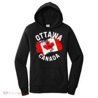 Ottawa Canada Ontario Canadian Maple Leaf Flag Women's Hoodie thumb 0