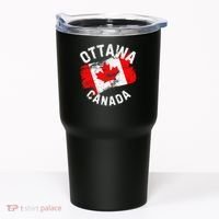 Ottawa Canada Ontario Canadian Maple Leaf Flag Tumbler thumb 0
