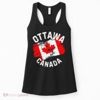 Ottawa Canada Ontario Canadian Maple Leaf Flag Women's Tank Top thumb 0