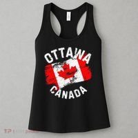 Ottawa Canada Ontario Canadian Maple Leaf Flag Women's Tank Top thumb 3