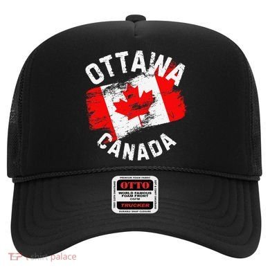 Ottawa Canada Ontario Canadian Maple Leaf Flag Hat