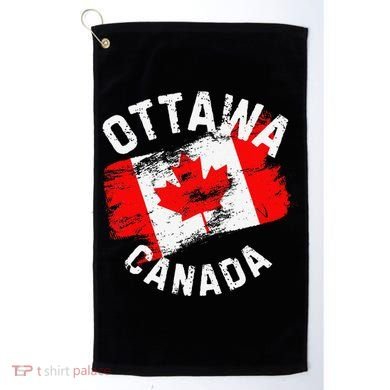 Ottawa Canada Ontario Canadian Maple Leaf Flag Golf Towel
