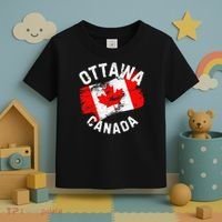 Ottawa Canada Ontario Canadian Maple Leaf Flag Toddler T-Shirt thumb 3