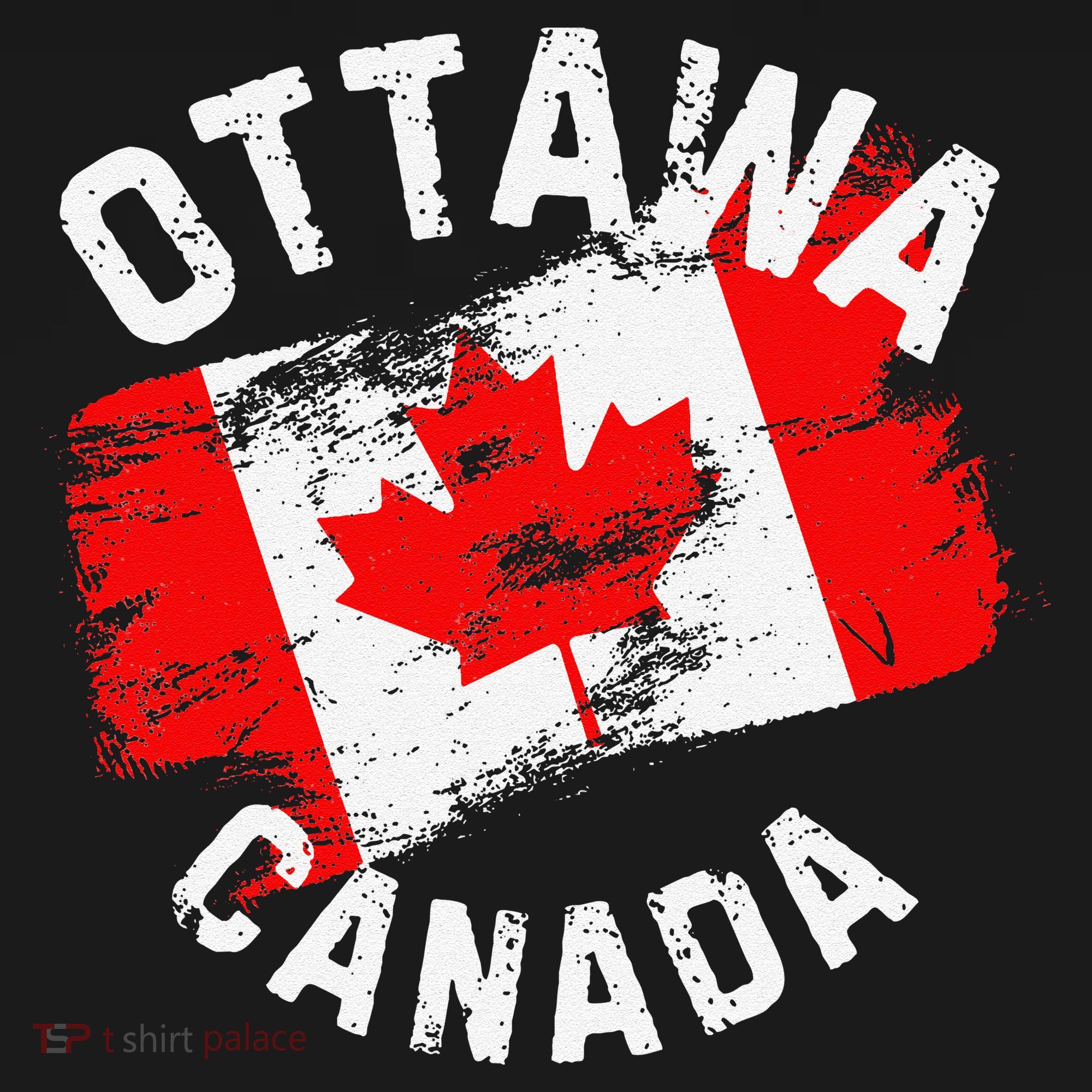 Ottawa Canada Ontario Canadian Maple Leaf Flag Women's Long Sleeve Shirt