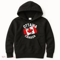 Ottawa Canada Ontario Canadian Maple Leaf Flag Kids Hoodie thumb 0