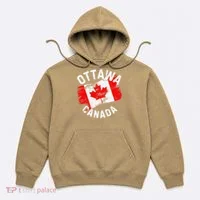 Ottawa Canada Ontario Canadian Maple Leaf Flag Hoodie thumb 0