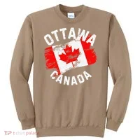 Ottawa Canada Ontario Canadian Maple Leaf Flag Sweatshirt thumb 0
