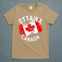 Ottawa Canada Ontario Canadian Maple Leaf Flag T-Shirt thumb 5