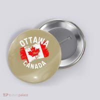 Ottawa Canada Ontario Canadian Maple Leaf Flag Button thumb 0