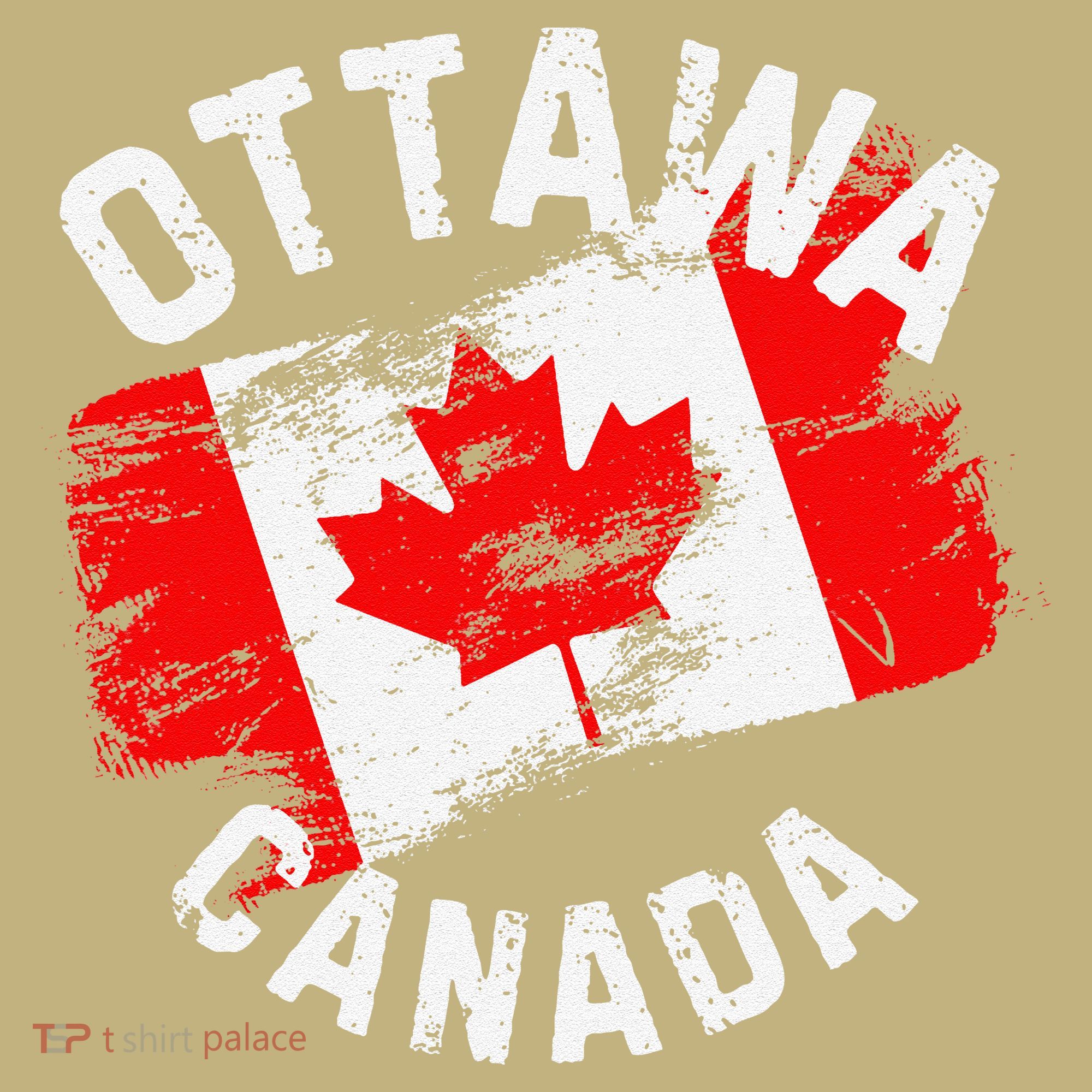 Ottawa Canada Ontario Canadian Maple Leaf Flag Mousepad