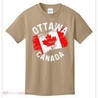 Ottawa Canada Ontario Canadian Maple Leaf Flag Kids T-Shirt thumb 0