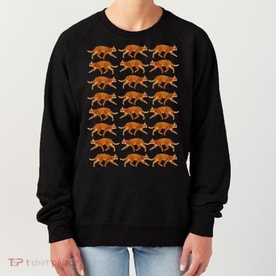 Orange Cat  Orange Tabby Cat lovers pattern Women's Sweatshirt