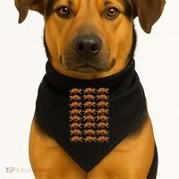 Orange Cat  Orange Tabby Cat lovers pattern USA-Made Doggie Bandana thumb 1