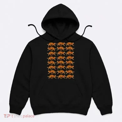 Orange Cat  Orange Tabby Cat lovers pattern Hoodie