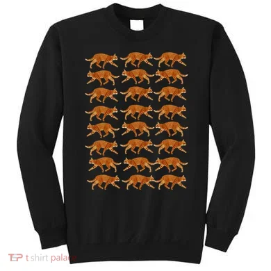 Orange Cat  Orange Tabby Cat lovers pattern Sweatshirt