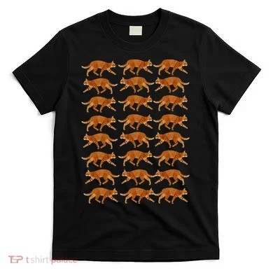 Orange Cat  Orange Tabby Cat lovers pattern T-Shirt