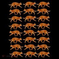 Orange Cat  Orange Tabby Cat lovers pattern Mousepad thumb 1