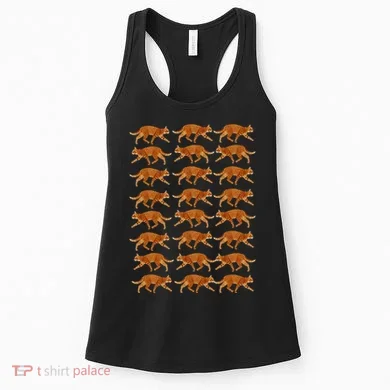 Orange Cat  Orange Tabby Cat lovers pattern Women's Tank Top
