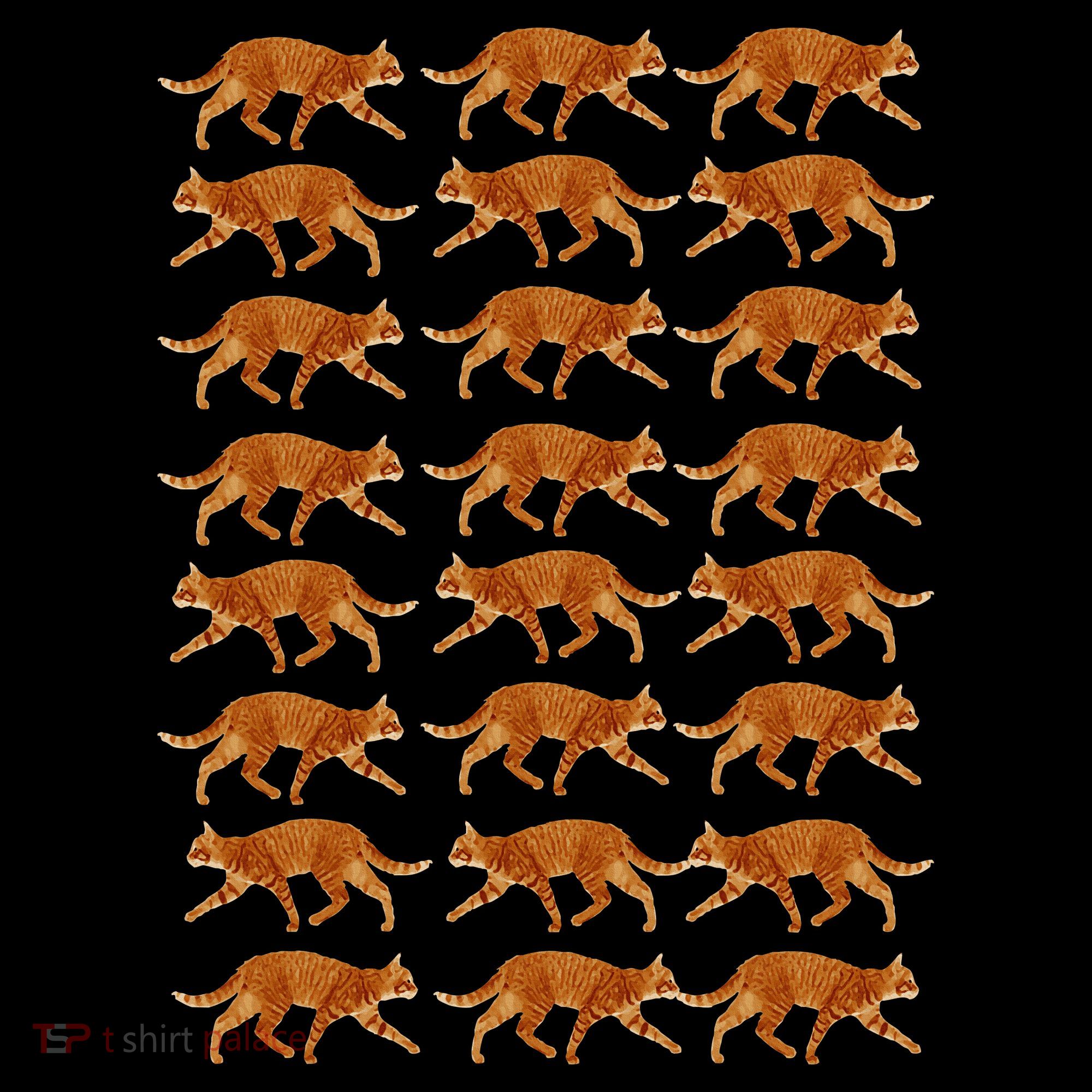Orange Cat  Orange Tabby Cat lovers pattern Women's Tank Top