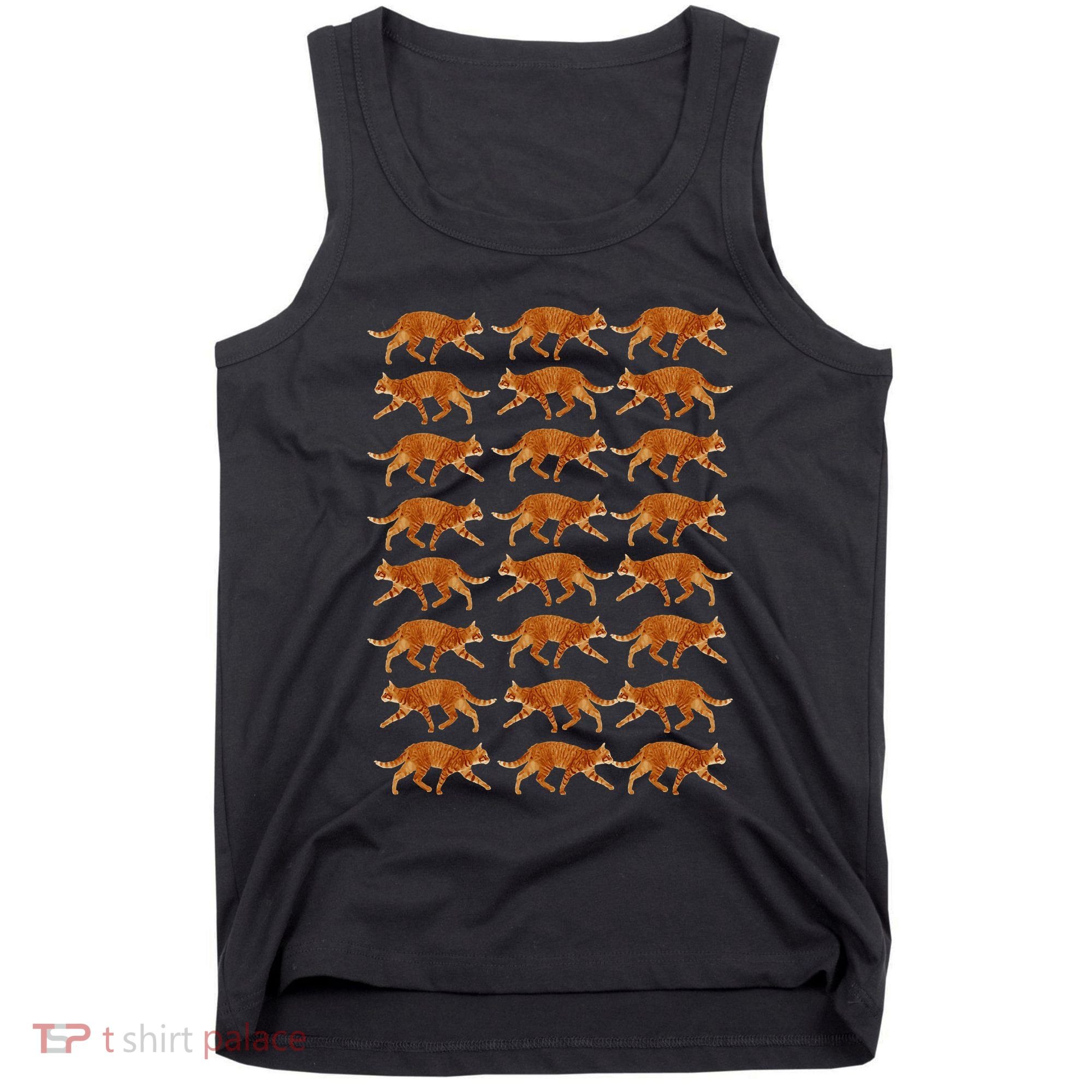 Orange Cat  Orange Tabby Cat lovers pattern Tank Top