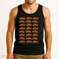 Orange Cat  Orange Tabby Cat lovers pattern Tank Top thumb 3