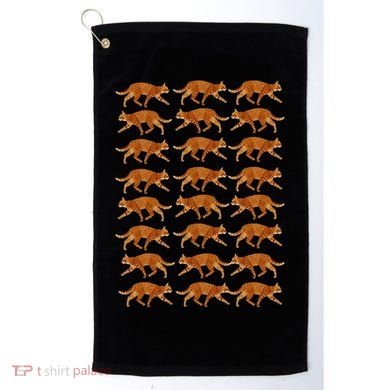 Orange Cat  Orange Tabby Cat lovers pattern Golf Towel