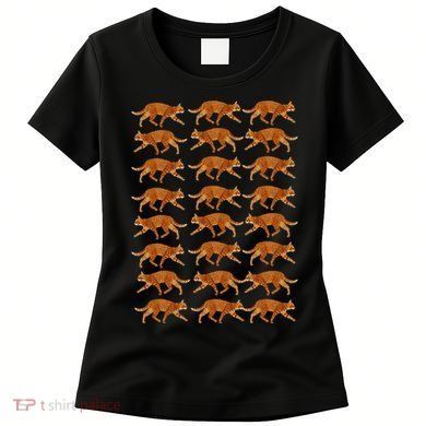 Orange Cat  Orange Tabby Cat lovers pattern Women's T-Shirt