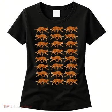 Orange Cat  Orange Tabby Cat lovers pattern Women's T-Shirt