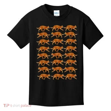 Orange Cat  Orange Tabby Cat lovers pattern Kids T-Shirt