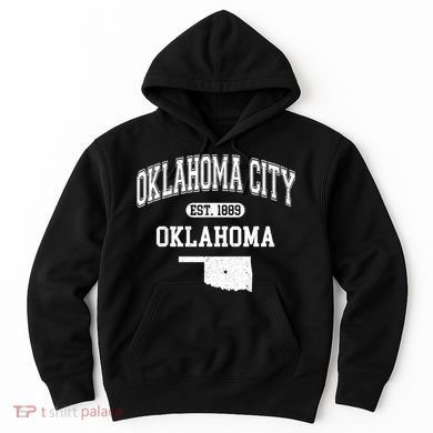 Oklahoma City Oklahoma Est 1889 Varsity Hoodie