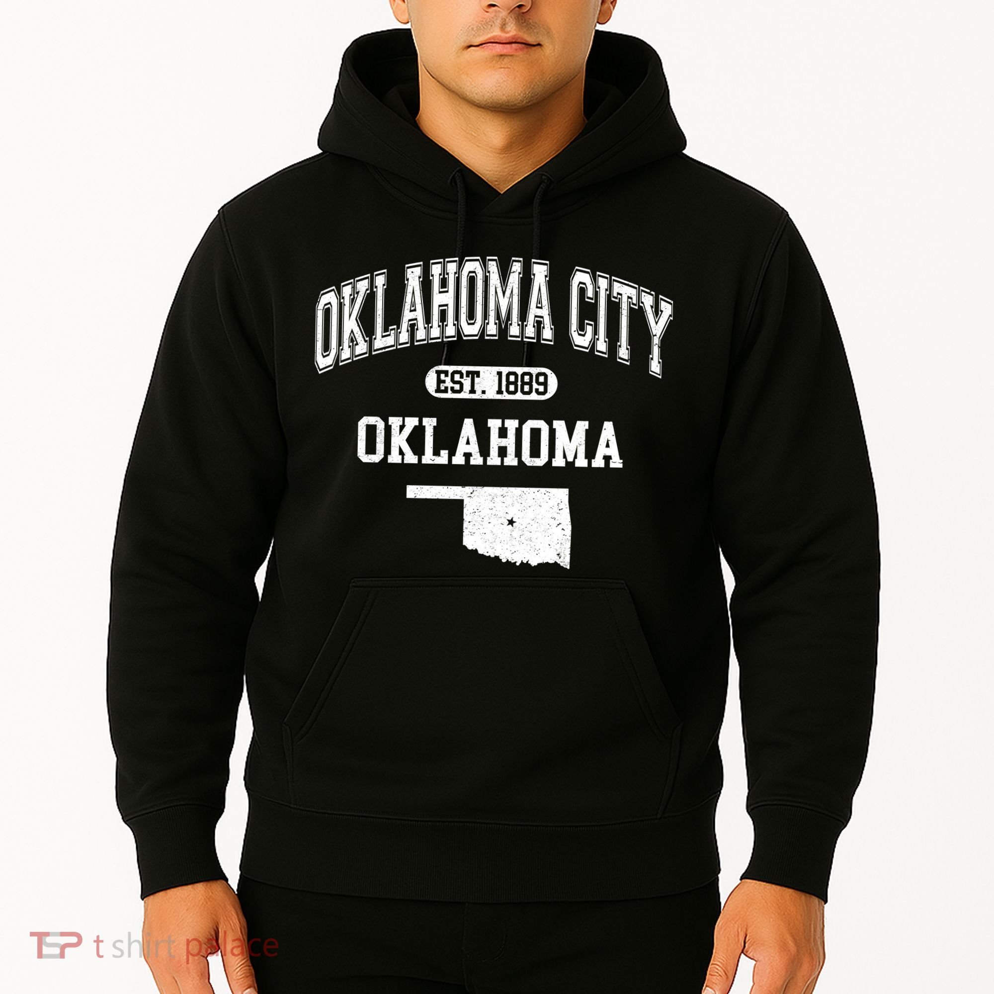 Oklahoma City Oklahoma Est 1889 Varsity Hoodie