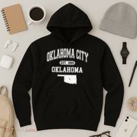 Oklahoma City Oklahoma Est 1889 Varsity Hoodie thumb 3