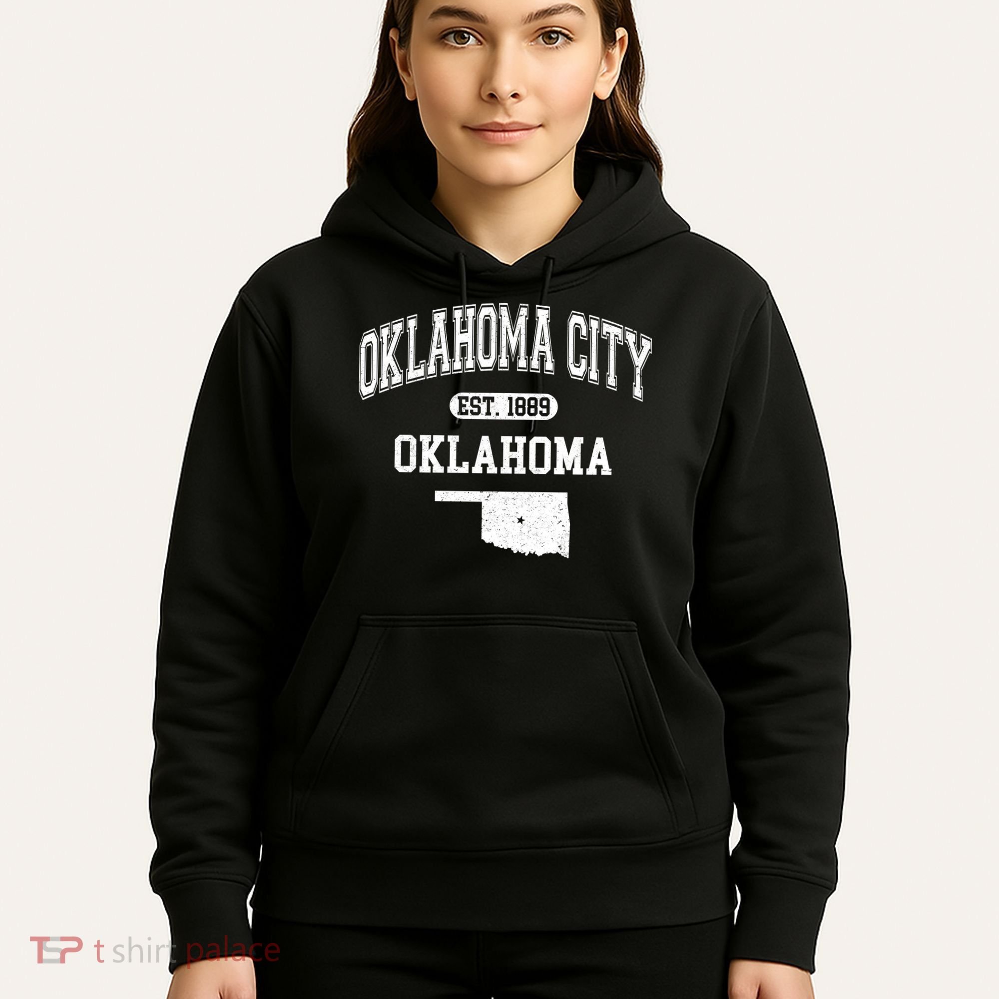 Oklahoma City Oklahoma Est 1889 Varsity Hoodie