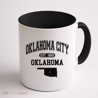 Oklahoma City Oklahoma Est 1889 Varsity Coffee Mug thumb 1