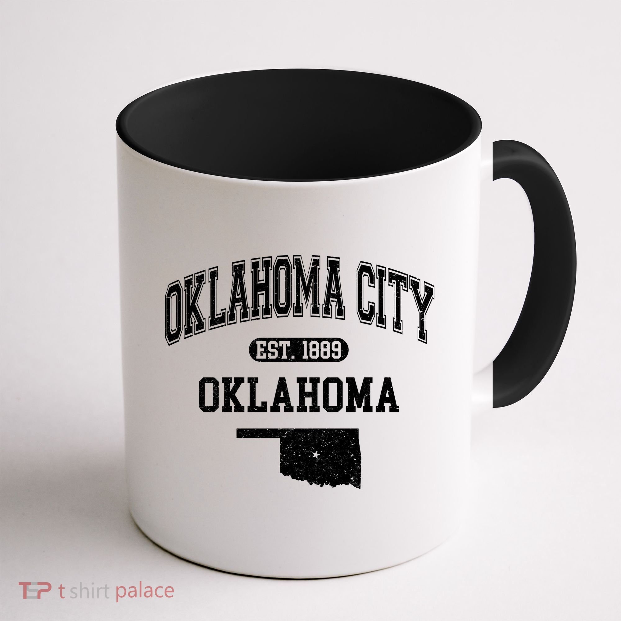 Oklahoma City Oklahoma Est 1889 Varsity Coffee Mug